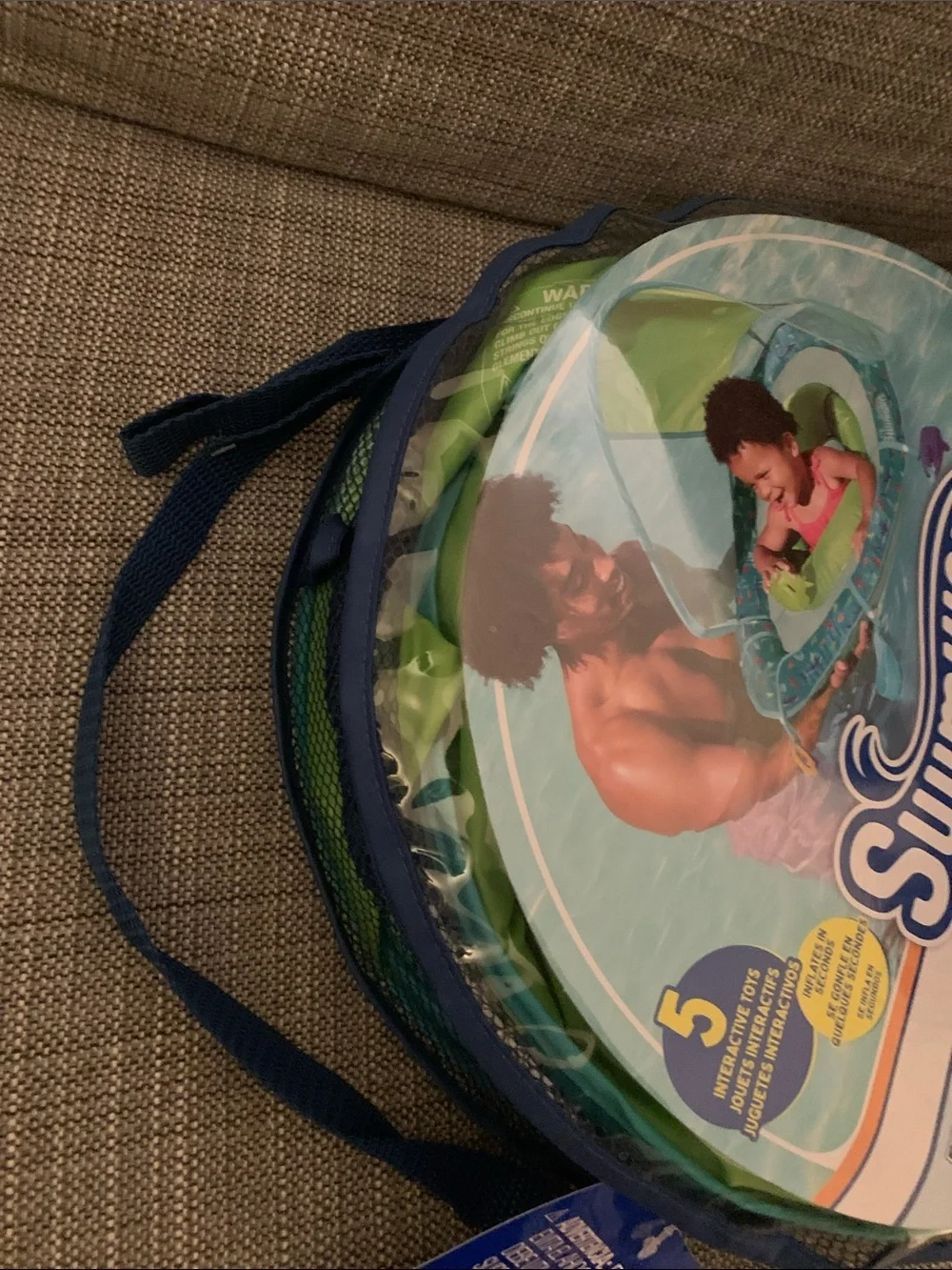 NIB SwimWays Baby Splash N Play SpringFloat (incl 5 toys)